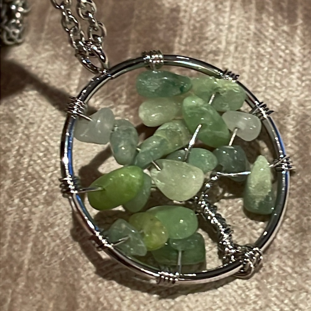 Tree of Life Green Aventurine gemstone Necklace